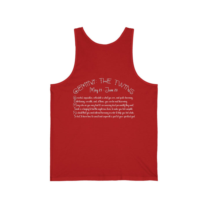 “Gemini”  Unisex Acrostic Poem Jersey Tank