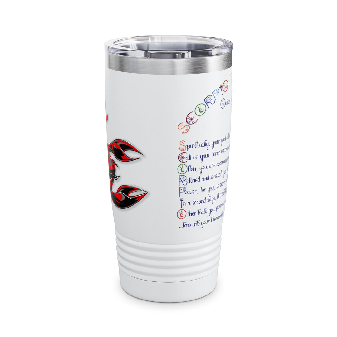 Scorpio Acrostic Poem Ringneck Tumbler - 20oz