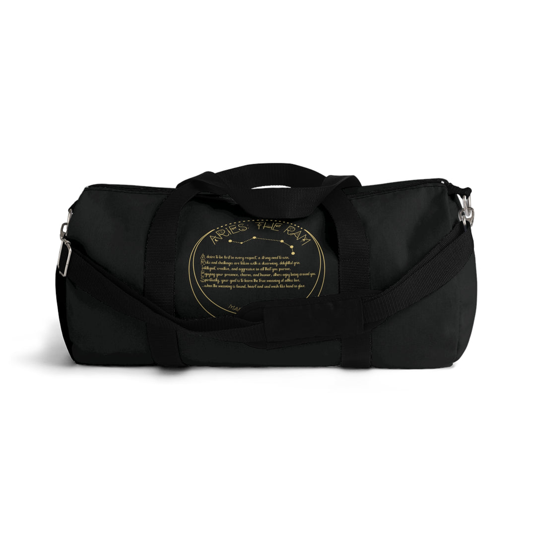 Aries Acrostic Poem Duffel Bag