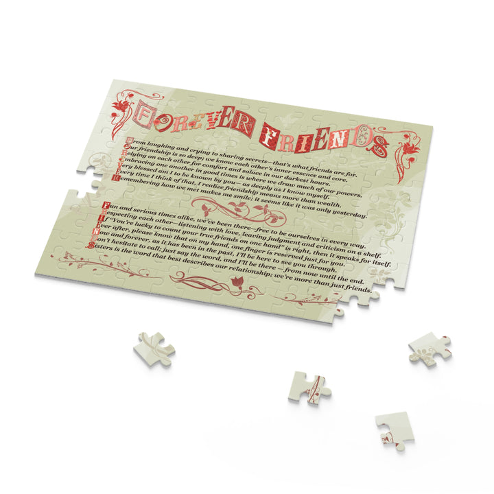 Forever Friends Acrostic Poem Puzzle - Whimsical - Cardboard Box
