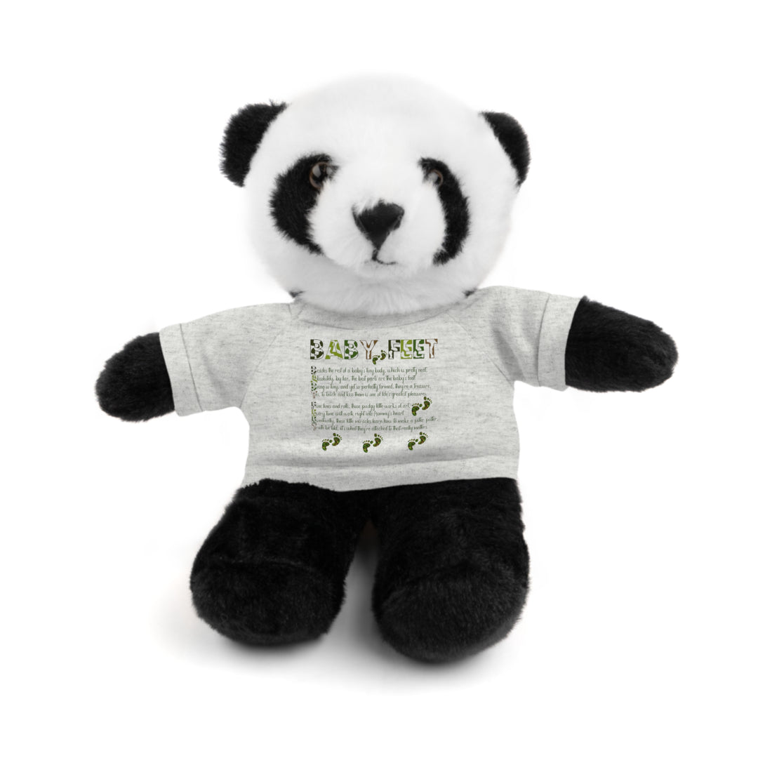 Baby Feet Acrostic Poem Stuffed Animal Collection with T-Shirt - Camo