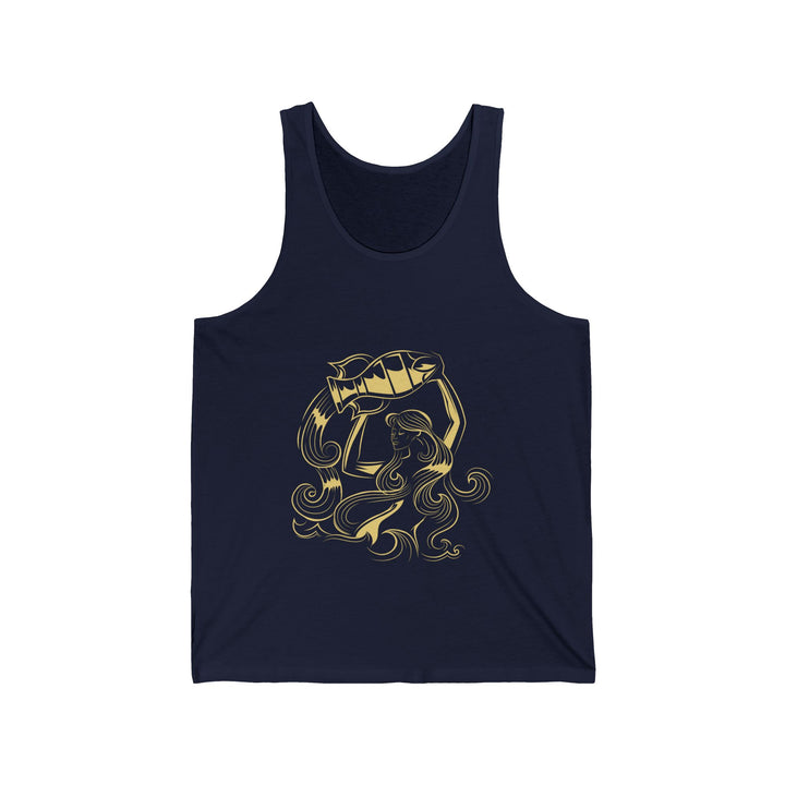 “Aquarius” Acrostic Poem Unisex Jersey Tank