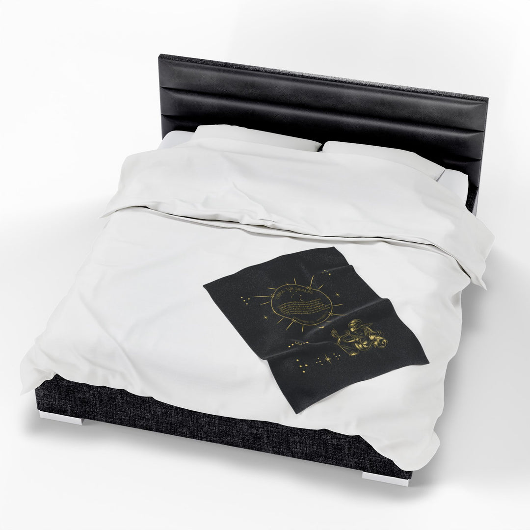 Libra Acrostic Poem Velveteen Blanket