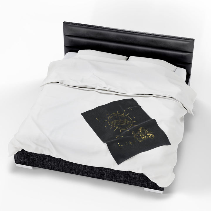 Libra Acrostic Poem Velveteen Blanket