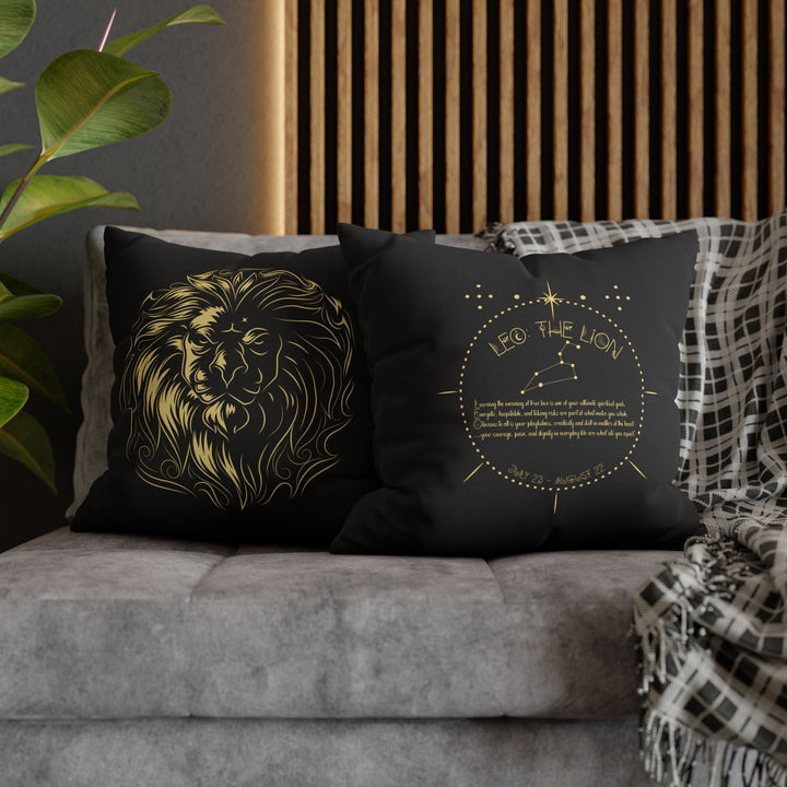 Leo Acrostic Poem Pillow Cover