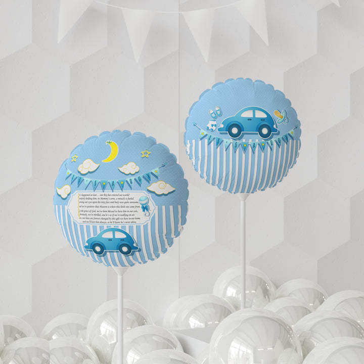 Baby Steps 11" Acrostic "It's a Boy" Poem Balloon