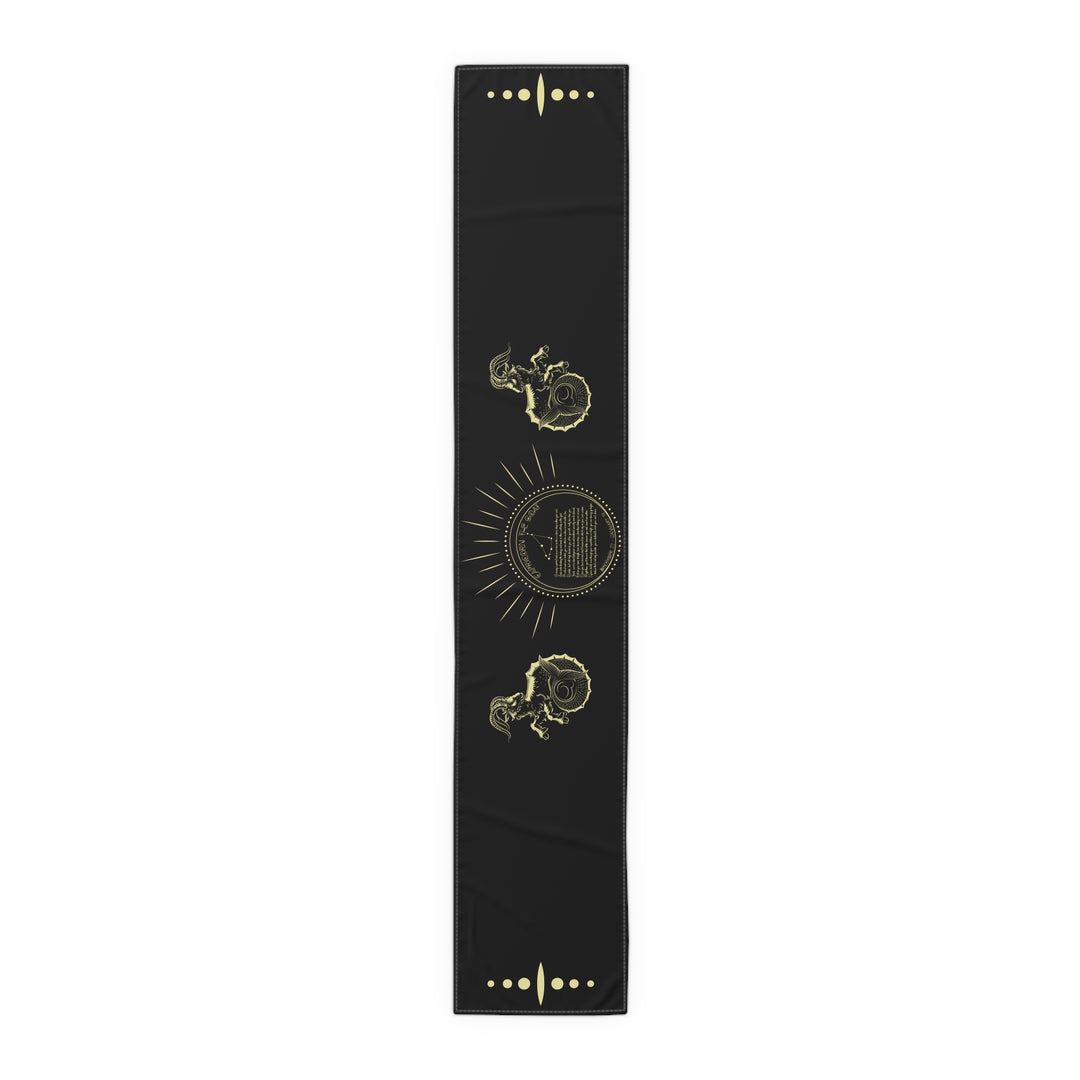 Capricorn Acrostic Poem Table Runner