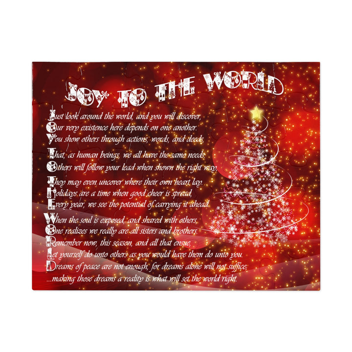 Joy to the World Acrostic Poem Puzzle - Swirl- Tin Box