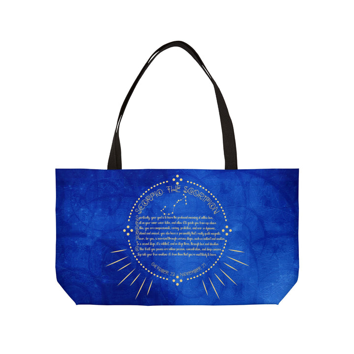 Scorpio Acrostic Poem Weekender Tote Bag