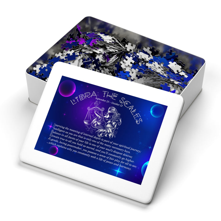 Libra Acrostic Poem Puzzle - Tin Box