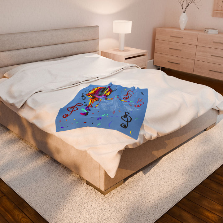 Namesakes Acrostic Poem on Velveteen Plush Blanket