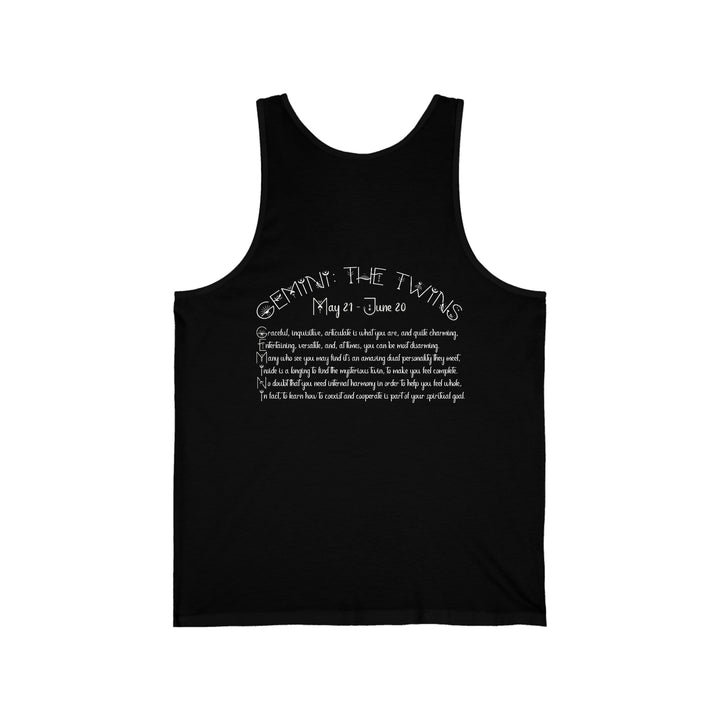 Written in the Stars Unisex Jersey Tank - Gemini