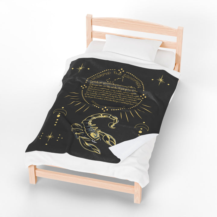 Scorpio Acrostic Poem Velveteen Blanket