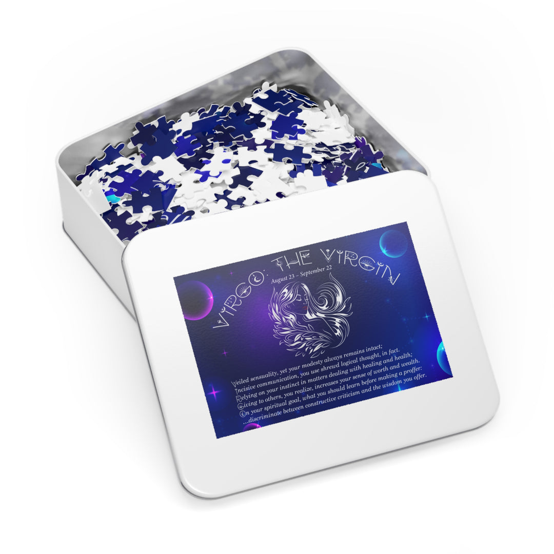 Virgo Acrostic Poem Puzzle - Tin Box