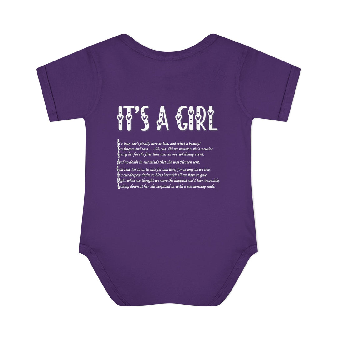 “It's a Girl” with Adorable Ducky Design Bodysuit