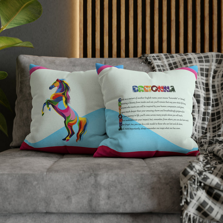 Namesakes Pillow Case Cover - Vibrant Horse Design