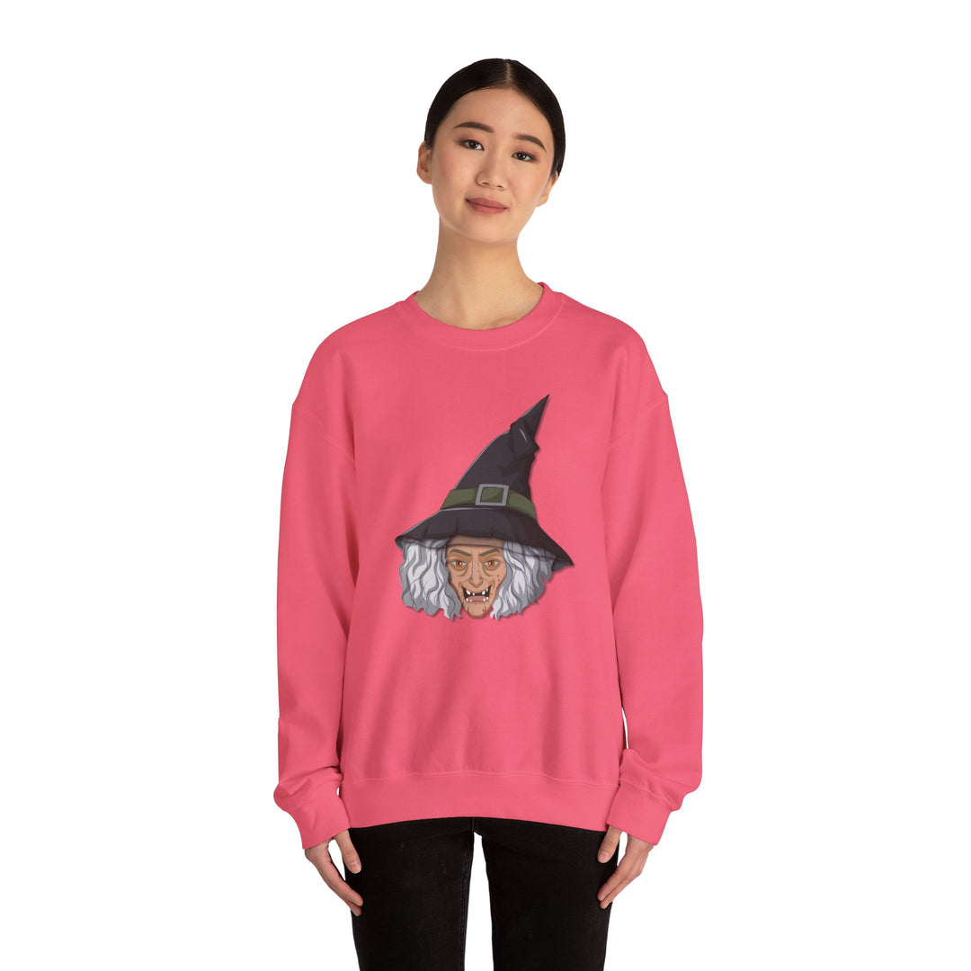 Happy Halloween Acrostic Poem Sweatshirt -  Old Witch