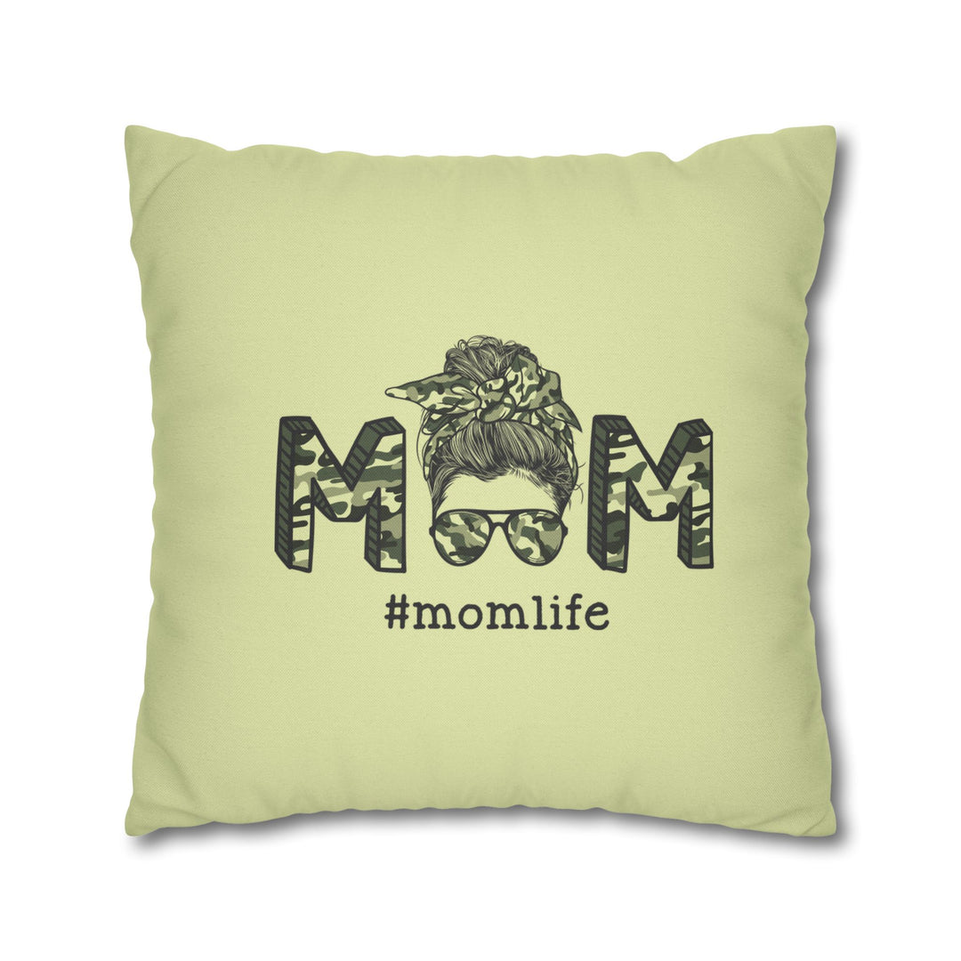 My Mother Acrostic Poem Pillow Cover -  Camo Design
