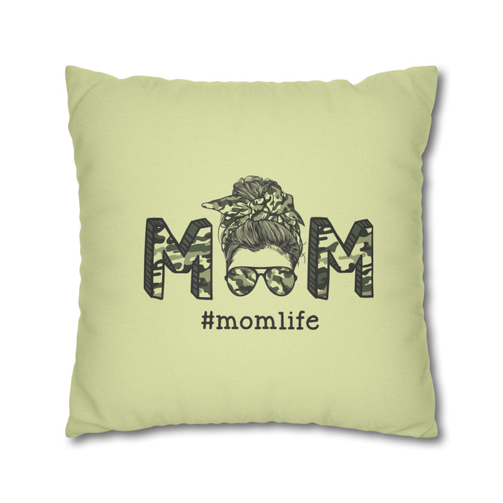 My Mother Acrostic Poem Pillow Cover -  Camo Design