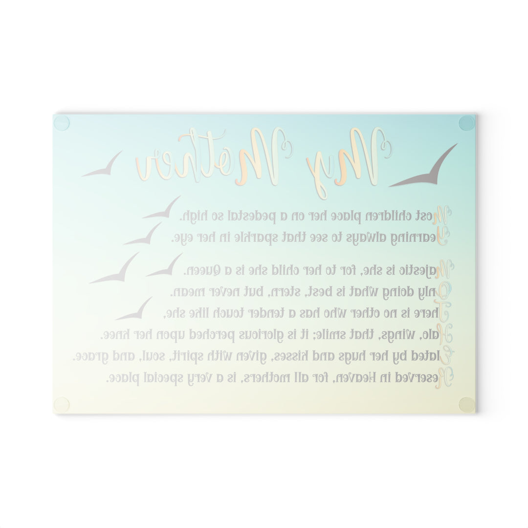 It's Just a Phrase Glass Cutting Board - "My Mother"