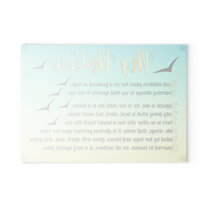 It's Just a Phrase Glass Cutting Board - "My Mother"