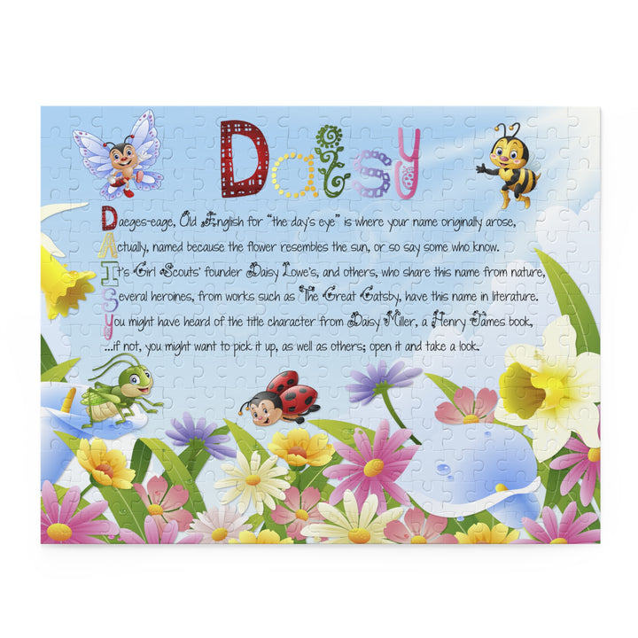 Namesakes Acrostic Personalized Name Puzzle - Flowers and Insects
