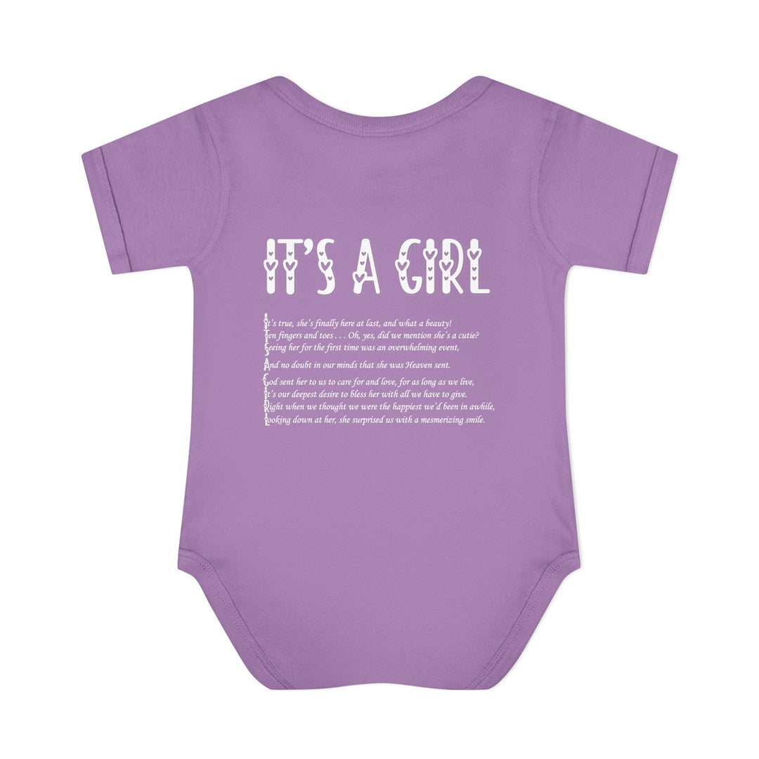 “It's a Girl” with Adorable Ducky Design Bodysuit