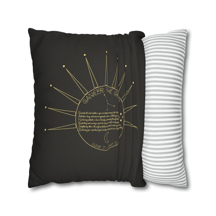 Written in the Stars Pillowcase/Cover Spelling Out "Cancer"