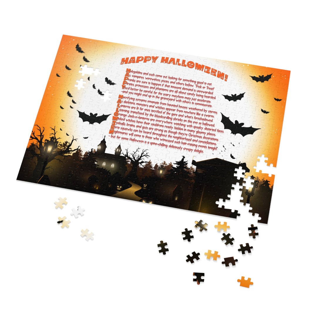 Happy Halloween Poem Jigsaw Puzzle - Tin Box