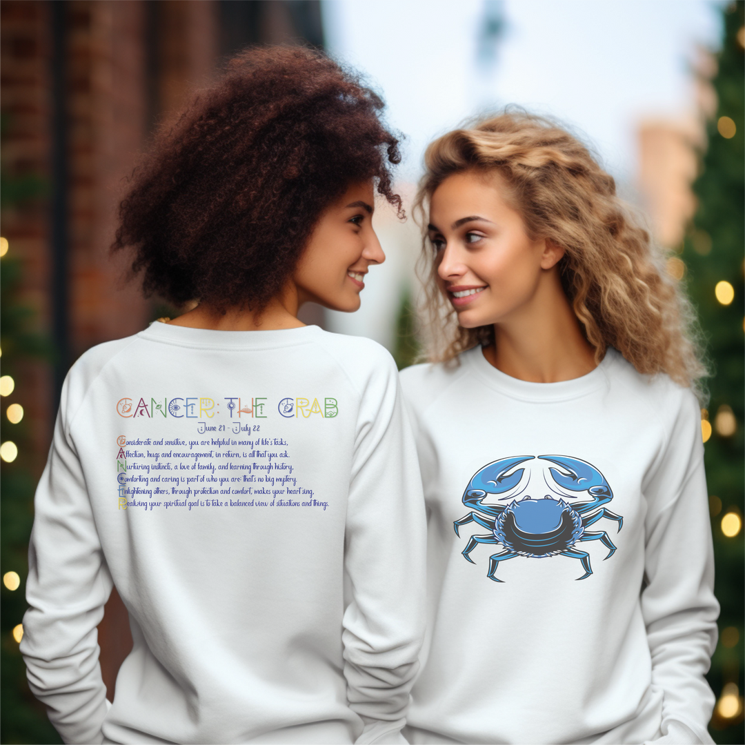 Cancer Acrostic Poem Astrology Sweatshirt - Unisex
