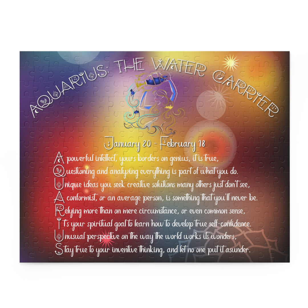 Aquarius Acrostic Horoscope Puzzle - Beams