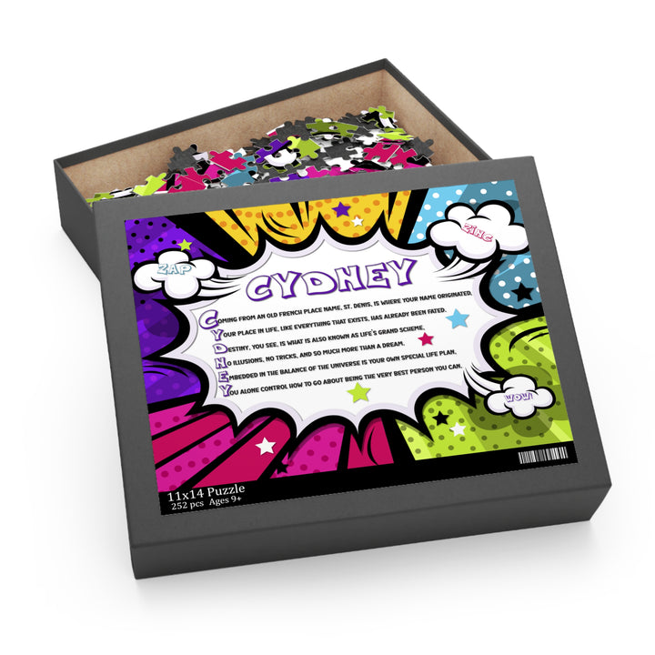 Namesakes Personalized Acrostic Name Poem Jigsaw Puzzle - Comic Bright Burst