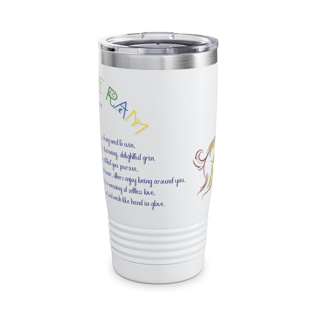 Aries Acrostic Poem Ringneck Tumbler - 20oz