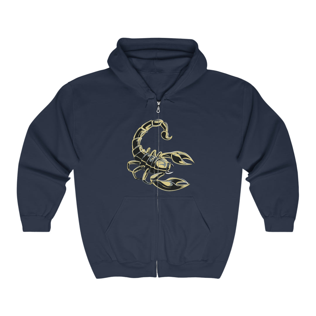 Written in the Stars Unisex Full Zip Hooded Sweatshirt - Scorpio