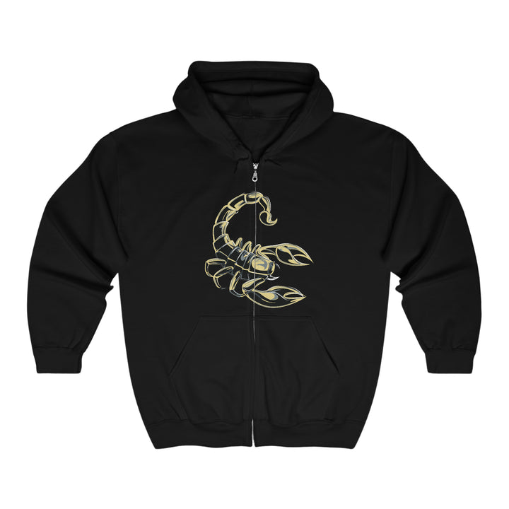 Written in the Stars Unisex Full Zip Hooded Sweatshirt - Scorpio