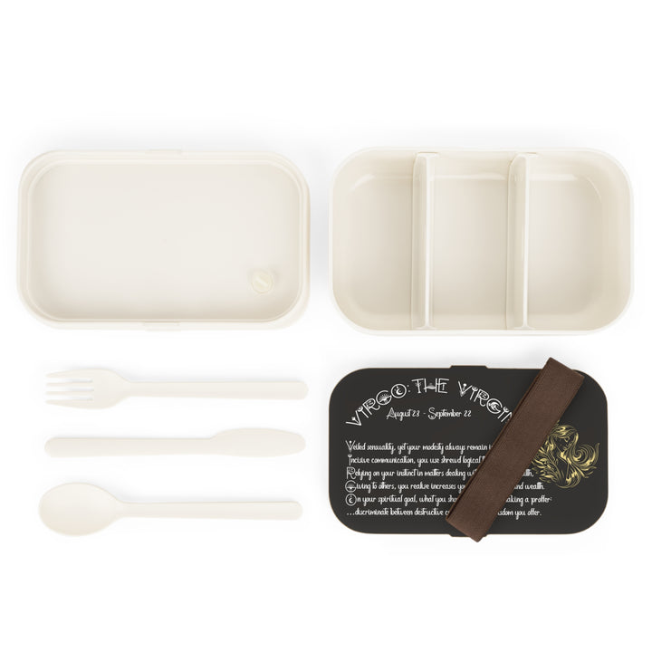Virgo Acrostic Poem Bento Lunch Box - Wooden Lid