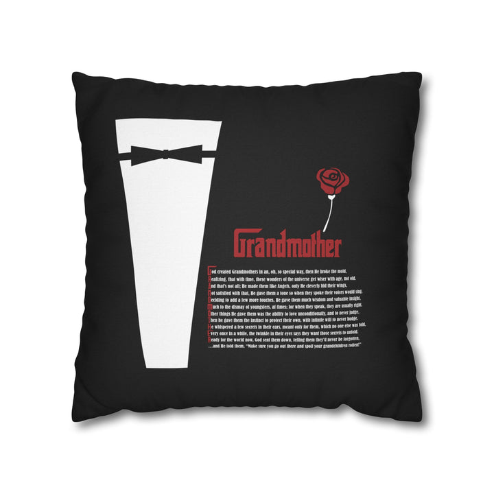 "Grandmother" Acrostic Poem Square Pillow Cover