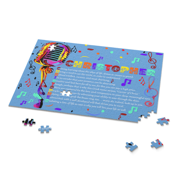 Namesakes Jigsaw Puzzle with Acrostic Poem Spelling Out a Name