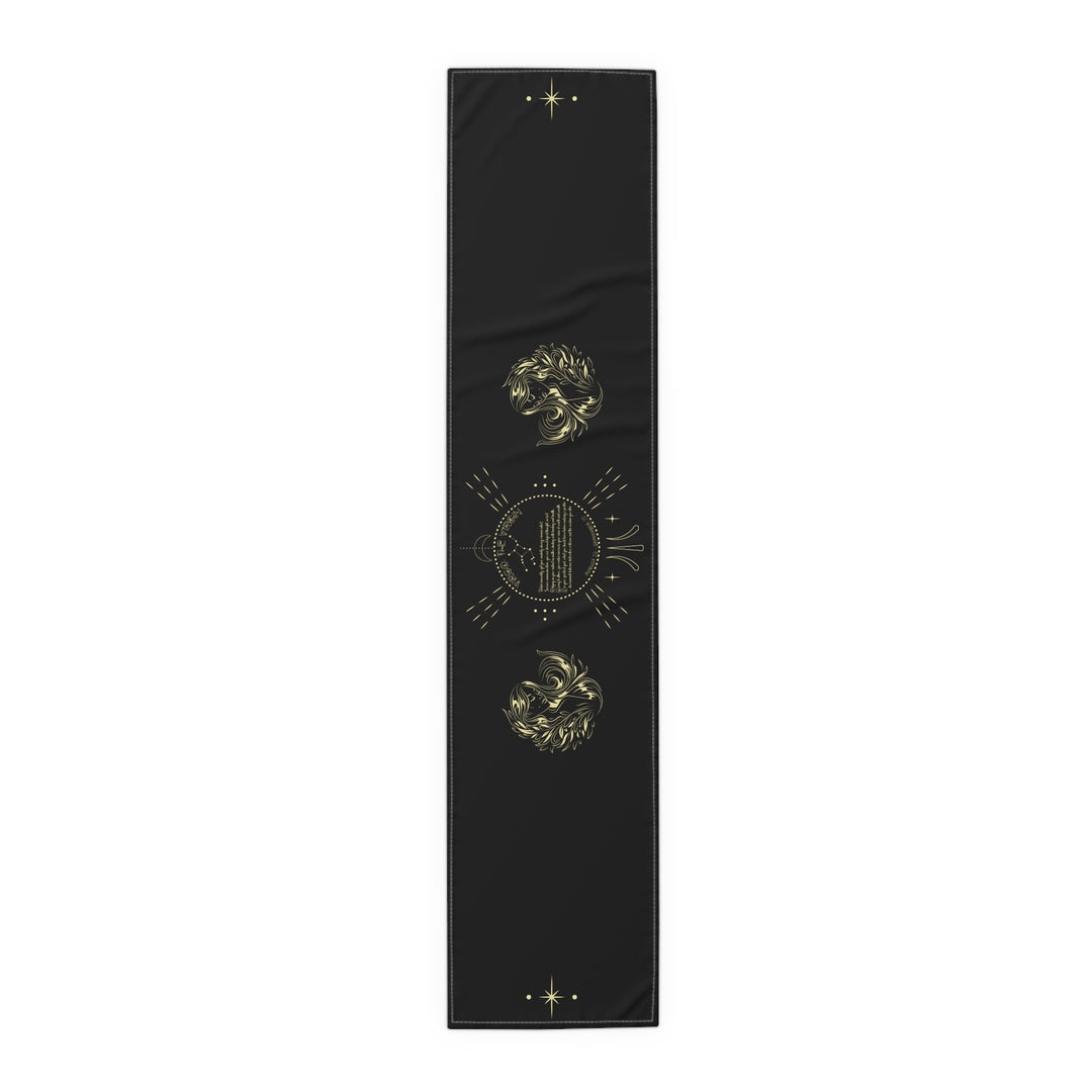Virgo Acrostic Poem Table Runner