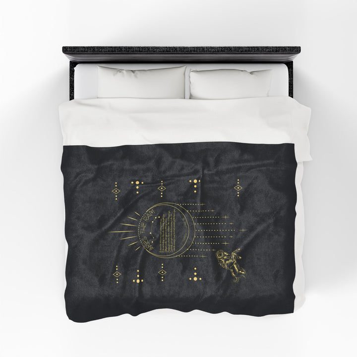 Aries Acrostic Poem Velveteen Plush Blanket