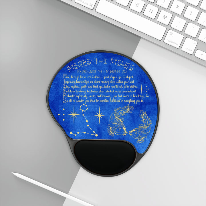 Written in the Stars Mouse Pad With Wrist Rest - Sagittarius