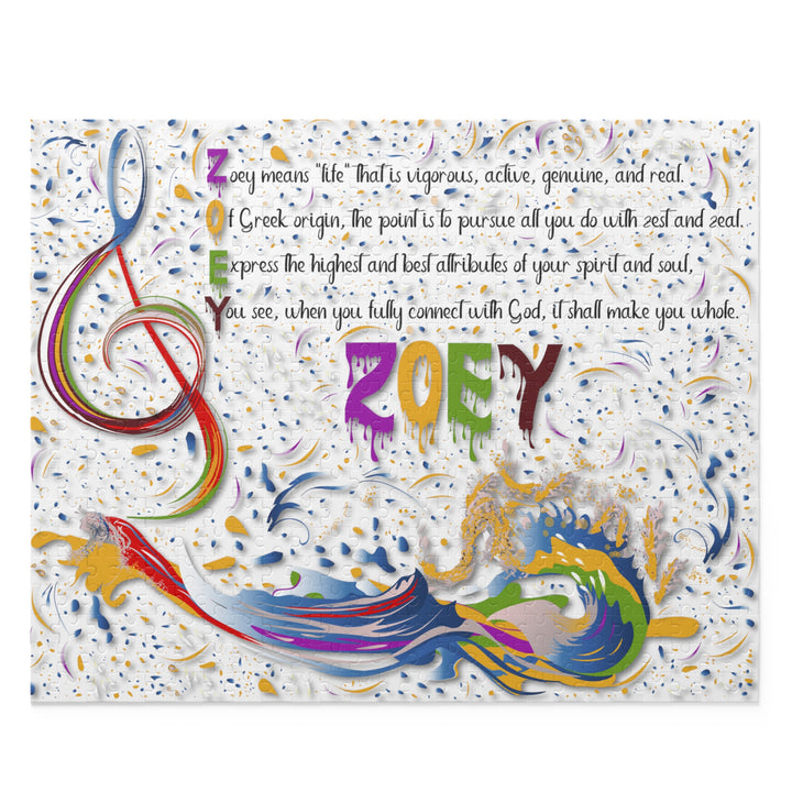Namesakes Personalized Acrostic Poem Puzzle _ Musical Note