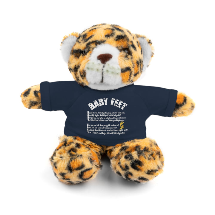 Baby Feet Acrostic Poem Stuffed Animals with Tee - Baby Feet - Gold Footprints