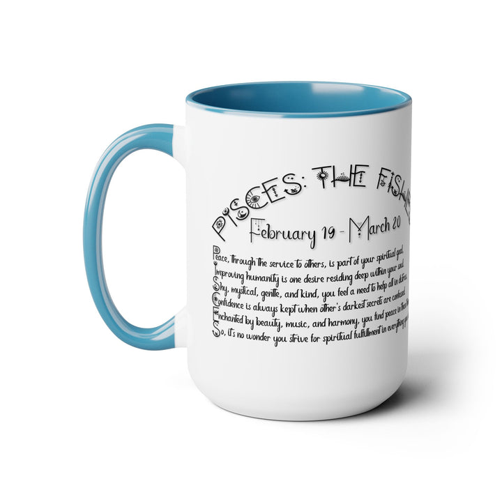 Pisces Two-Tone Coffee Mugs - 15oz