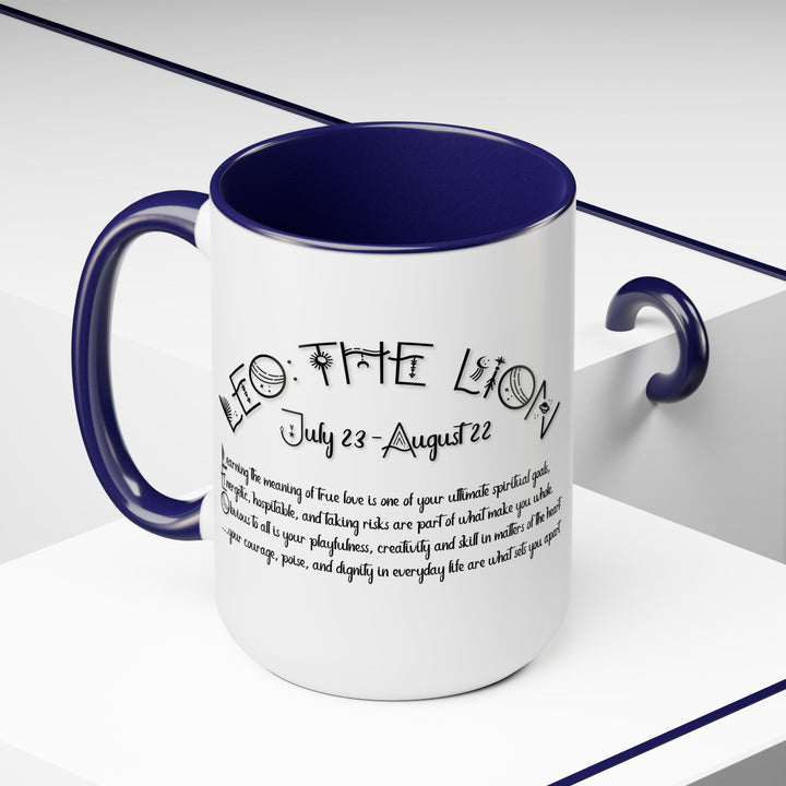 Leo Two-Tone Coffee Mugs - 15oz