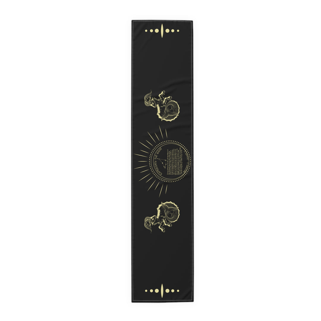 Capricorn Acrostic Poem Table Runner