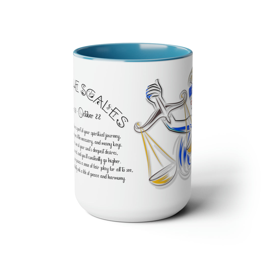 Written in the Stars Two-Tone Coffee Mugs - 15oz - Libra