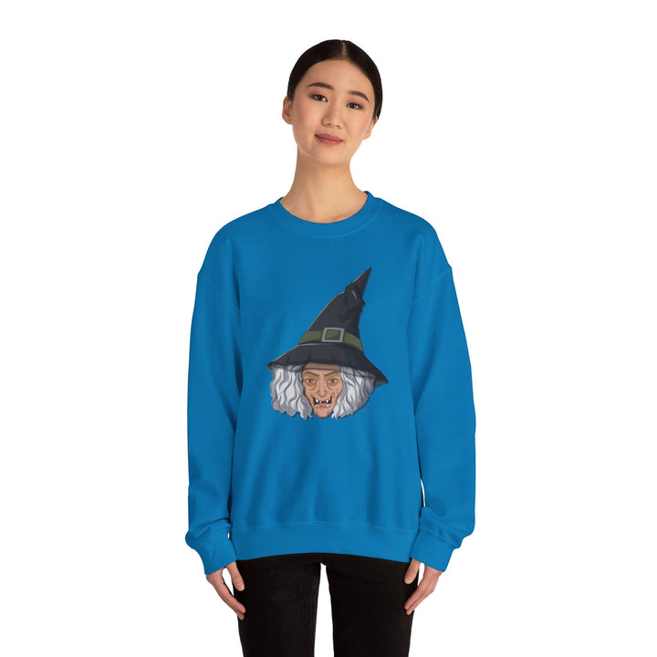 Happy Halloween Acrostic Poem Sweatshirt -  Old Witch