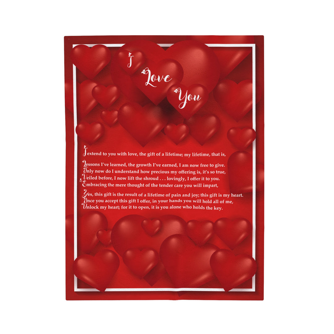 It's Just a Phrase "I Love You" Velveteen Plush Blanket