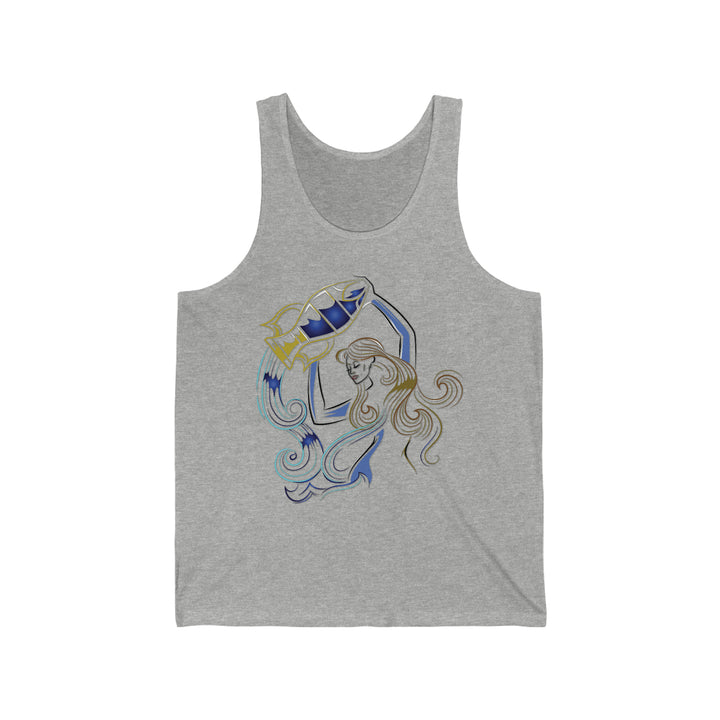 Written in the Stars Unisex Jersey Tank - Aquarius
